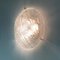 Ice Glass Ceiling or Wall Lamp by Kaiser Leuchten, 1960s 6