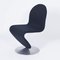 System 123 Chairs in New Black Fabric by Verner Panton for Fritz Hansen, 1970s, Set of 2 11