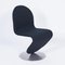 System 123 Chairs in New Black Fabric by Verner Panton for Fritz Hansen, 1970s, Set of 2, Image 10