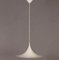 White Semi Pendant by Bonderup and Thorup for Fog Morup, 1960s | 47 cm 4