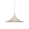 White Semi Pendant by Bonderup and Thorup for Fog Morup, 1960s | 47 cm 1