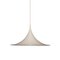 White Semi Pendant by Bonderup and Thorup for Fog Morup, 1960s | 47 cm, Image 1