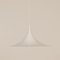 White Semi Pendant by Bonderup and Thorup for Fog Morup, 1960s | 47 cm 6