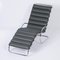 Chaise longue MR di Mies van der Rohe per Knoll, anni '000, pelle verde, Immagine 3