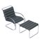 MR Lounge Chair with Ottoman by Mies van der Rohe for Knoll, 2000s, Set of 2, Image 1