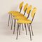 Yellow Dining Chairs model 101 by Gispen for Kembo, 1950s, Set of 4, Image 8