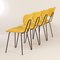 Yellow Dining Chairs model 101 by Gispen for Kembo, 1950s, Set of 4 6