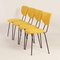 Yellow Dining Chairs model 101 by Gispen for Kembo, 1950s, Set of 4, Image 9