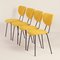 Yellow Dining Chairs model 101 by Gispen for Kembo, 1950s, Set of 4 5
