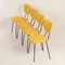 Yellow Dining Chairs model 101 by Gispen for Kembo, 1950s, Set of 4 4