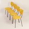 Yellow Dining Chairs model 101 by Gispen for Kembo, 1950s, Set of 4, Immagine 4