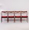 Chaises de Salon en Palissandre Rouge par AWA, 1960s, Set de 4 4