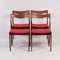 Red Rosewood Dining Chairs by AWA, 1960s, Set of 4 2