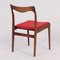 Red Rosewood Dining Chairs by AWA, 1960s, Set of 4, Image 6