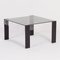 Small Square Vintage Coffee table made of Black Ashwood, Acrylic Glass and Glass, 1970s, Image 2
