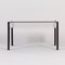 Small Square Vintage Coffee table made of Black Ashwood, Acrylic Glass and Glass, 1970s 3