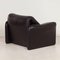 Maralunga Easy Chair by Vico Magistretti for Cassina, 1970s – Black Leather, Imagen 5