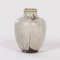 Große handgemachte Keramik Mobach Vase mit weißer, brauner und schwarzer Glasur, 1930er 4