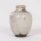 Grand Vase Mobach Fait Main en Céramique avec Vernis Blanc, Marron et Noir, 1930s 2