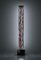 Blue, Black, White, and Red Acrylic Glass Totem Floor Lamp, 2000s 1