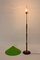 Lámpara de pie italiana de latón y haya, años 40, Imagen 6