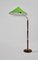 Italian Brass & Beech Floor Lamp, 1940s 1