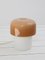 Lampe de Bureau Mushroom Vintage Space Age Marron par Luigi Massoni pour Guzzini, 1970s 1