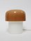 Lampe de Bureau Mushroom Vintage Space Age Marron par Luigi Massoni pour Guzzini, 1970s 3