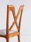 Vintage Italian Cherrywood Dining Chairs by Don Ulderico Alberto Carlo Forni, 1940s, Set of 6, Image 10