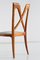 Vintage Italian Cherrywood Dining Chairs by Don Ulderico Alberto Carlo Forni, 1940s, Set of 6, Image 9