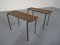 Mid-Century Copper & Steel Side Tables, 1950s, Set of 2, Imagen 5