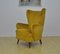 Mid-Century Velvet Wing Armchair, Immagine 5