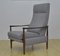 Mid-Century Armchair with Folding Footrest, Immagine 3