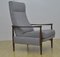 Mid-Century Armchair with Folding Footrest 1