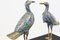 Enamel Cranes, 1950s, Set of 2, Image 2