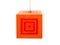 Pop Art Cube Ceiling Lamp, 1970s 1