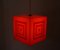 Pop Art Cube Ceiling Lamp, 1970s, Image 9