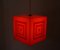 Pop Art Cube Ceiling Lamp, 1970s, Imagen 9