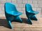 Blue Stacking Chairs by Alexander Begge for Casalino, 1972, Set of 2 8