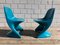 Blue Stacking Chairs by Alexander Begge for Casalino, 1972, Set of 2 9