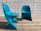 Blue Stacking Chairs by Alexander Begge for Casalino, 1972, Set of 2 7