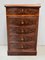 Small Antique Burl Veneer Commode 21