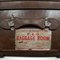 Large Antique English Leather Travel Suitcase 12