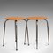 French Leatherette Lounge Stools, 1960s, Set of 2, Image 5