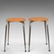 French Leatherette Lounge Stools, 1960s, Set of 2 2