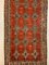 Grand Tapis Kilim Vintage en Laine Rouge et Noire, Turquie 1