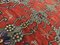 Großer türkischer Vintage Kelim Teppich in Rot & Schwarz aus Wolle 7