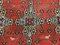 Large Vintage Turkish Red & Black Wool Kilim Rug, Image 9