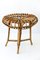 Italian Bamboo & Wicker Stool, 1950s, Image 1