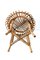 Italian Bamboo & Wicker Stool, 1950s, Image 13